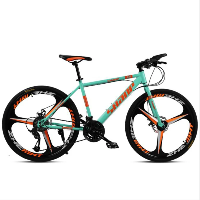 Clearance Mountain Bike adult men and women 26 inch 21 Speed Double Disc Brake High Carbon Steel Frame cross-country bicycl 3