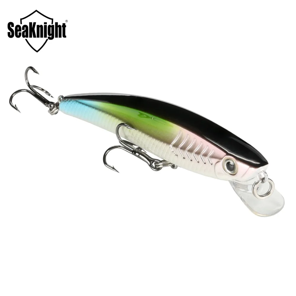 

SeaKnight SK009 Minnow Hard Fishing Lure 1PC 8.5g 9cm 0.6-1.0M Depth Floating Artificial Bait 3D Fish Eyes Fishing Bait