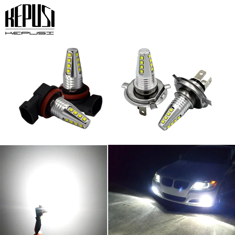 

2X H11 H4 H7 H8 H9 9005 9006 80W cree chip High Power Car LED Light Fog DRL Day running light Driving lamp 12V 24V White