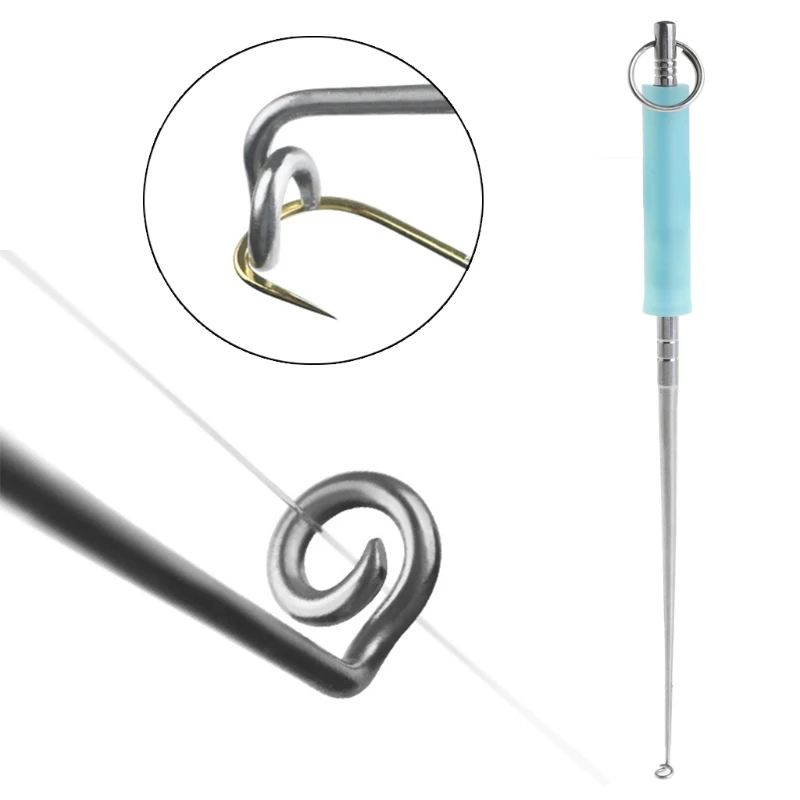 

Fishing Hook Remover Stainless Steel With Anti Lost Ring Extractor Removal Tools