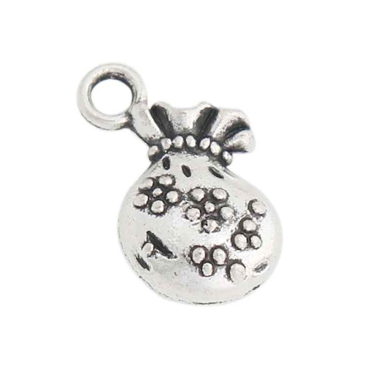 

RAINXTAR Antique Silver Color Alloy Wallet Charms Money Bag Charms Vintage Magic Bag Charms 9*15mm 20pcs AAC1376