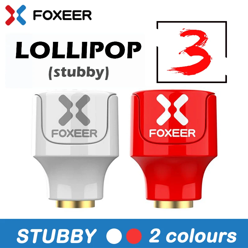 Foxeer Lollipop 3 Stubby антенна 5 8G 2.5Dbi RHCP/LHCP 22 7 мм 4 8g FPV SMA микро гриб приемник Антенна для