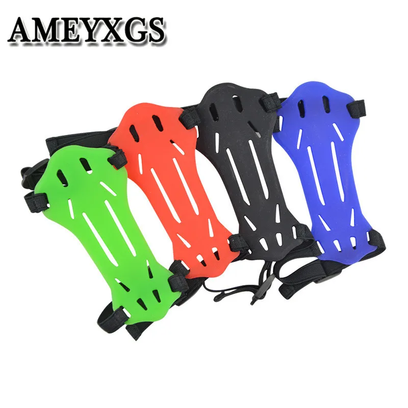 

1pc Archery Arm Guard Protector Gear Forearm Straps Adult Children Protection For Bow Arrow Outdoor Shooting Hunting Accessories