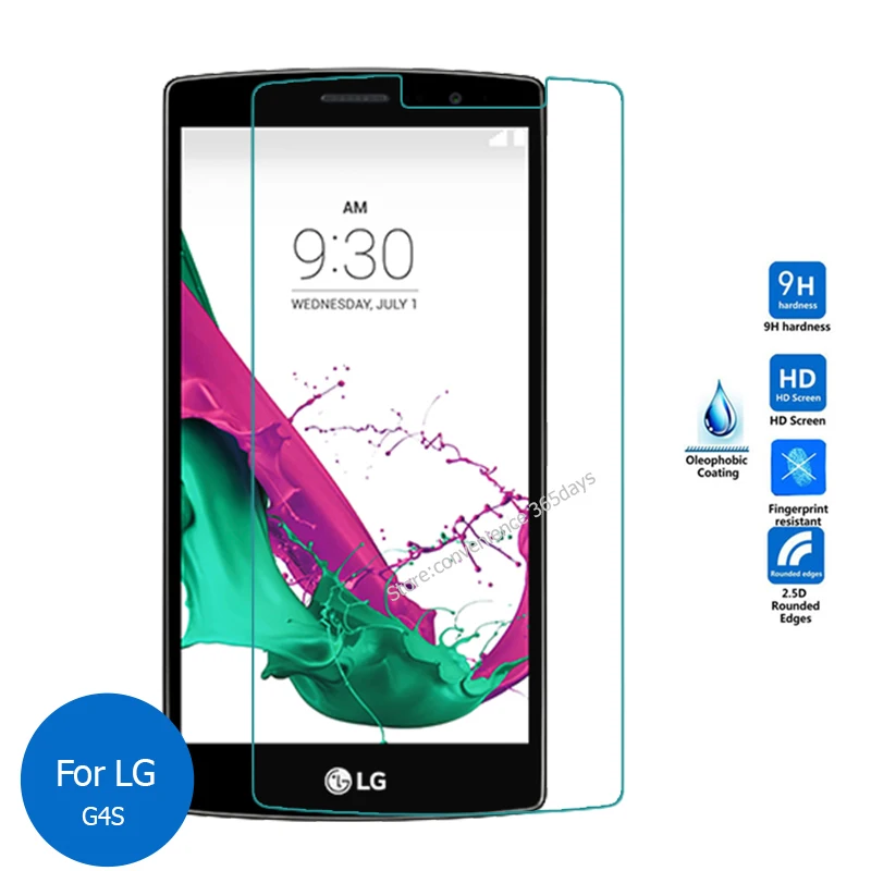 

2PCS For LG G4s G4 Beat Tempered Glass Screen Protector 2.5 9h Protective Film on G 4s G4 S H735 H736 H 735 pelicula de vidro