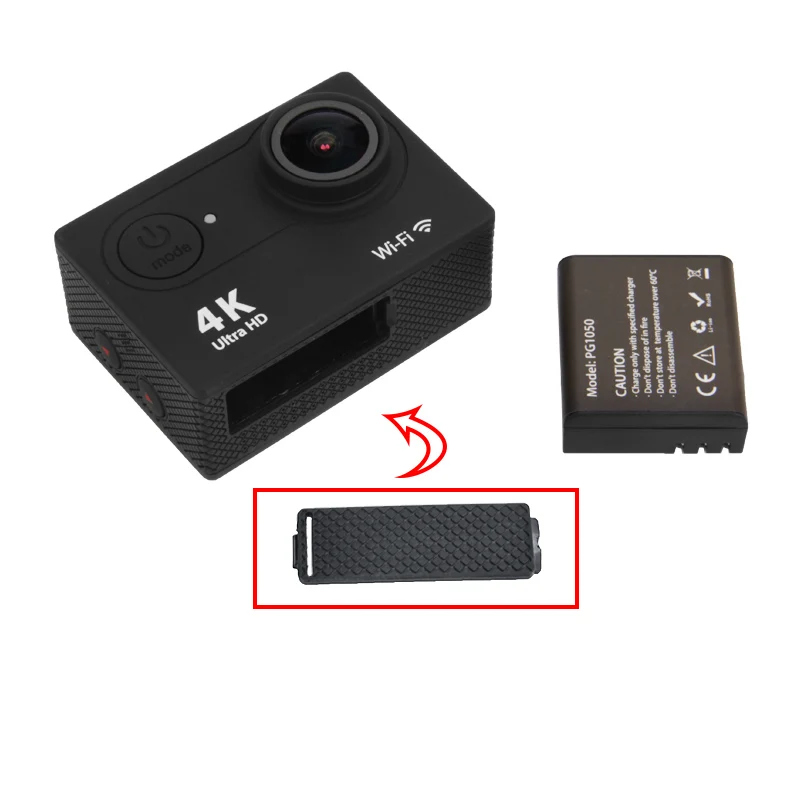 Eken камера H9 батарея Дверь аксессуары крышка батареи для eken H9 H9r A8 A9 W8 W9 камеры серии
