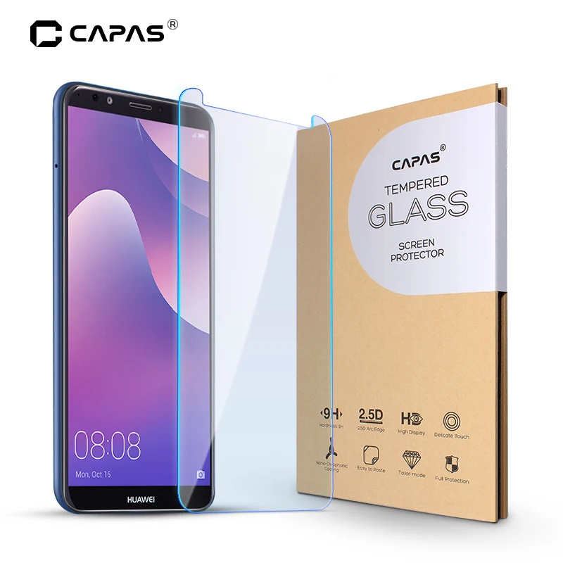 

For Huawei Y7 Prime (2018) Tempered Glass Nova2 Lite Screen Protector Original CAPAS LCD Protective Film Screen Guard Shockproof