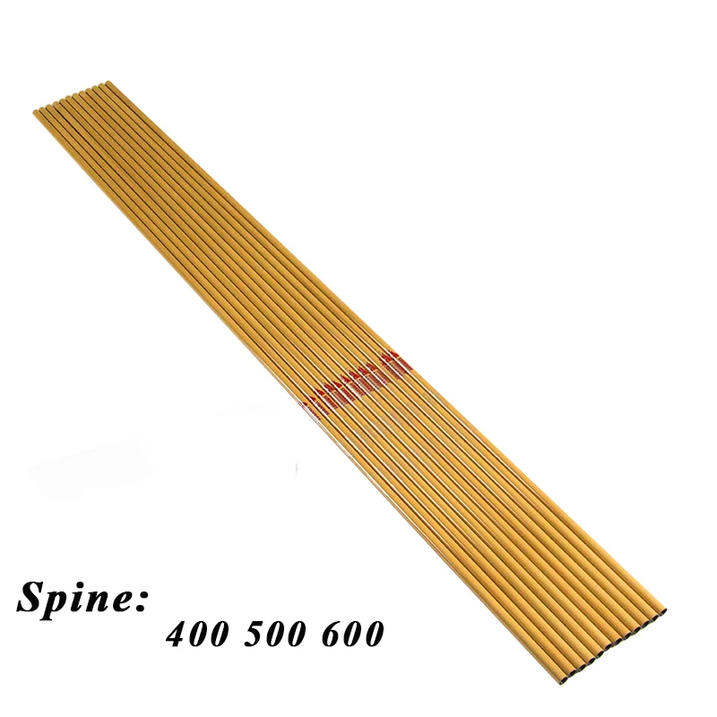 Linkboy-Archery-12pcs-Carbon-Arrow-Shafts-32inch-Bamboo-Skin-Spine-400-600-Compound-Recurve-Bow-Hunting