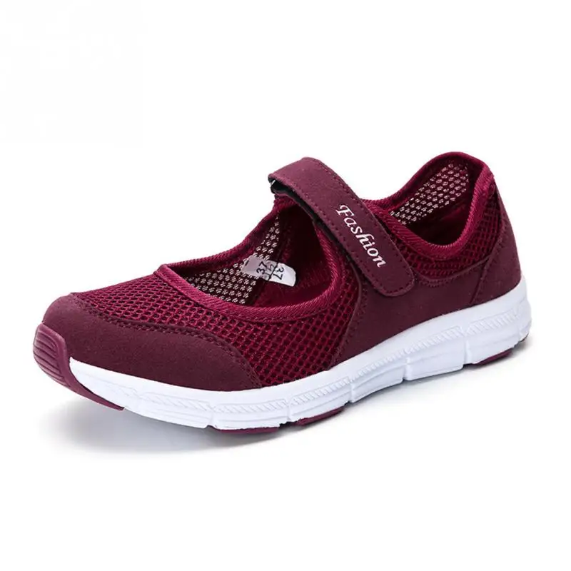 

For Medium And Old Age Women Breathable Mesh Cloth Anti-slip Sports Shoes