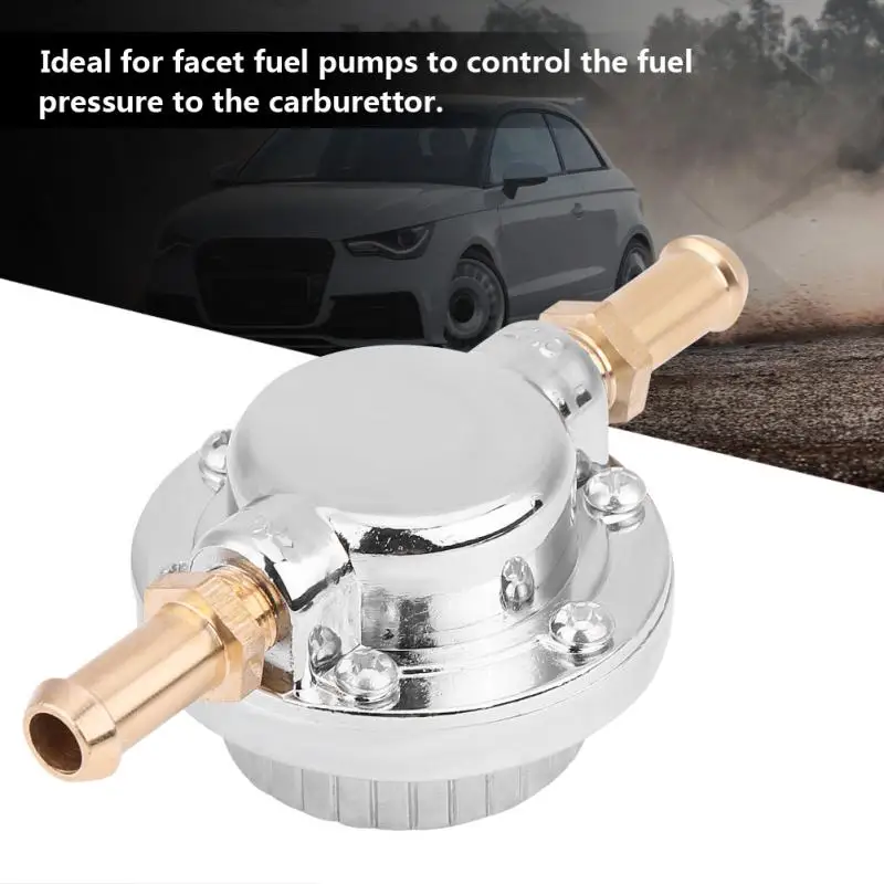 Fuel Pressure Regulator Universal Gunmetal Adjustable Fuel Pressure Regulator Control Actuator Valve fit for Carburetor