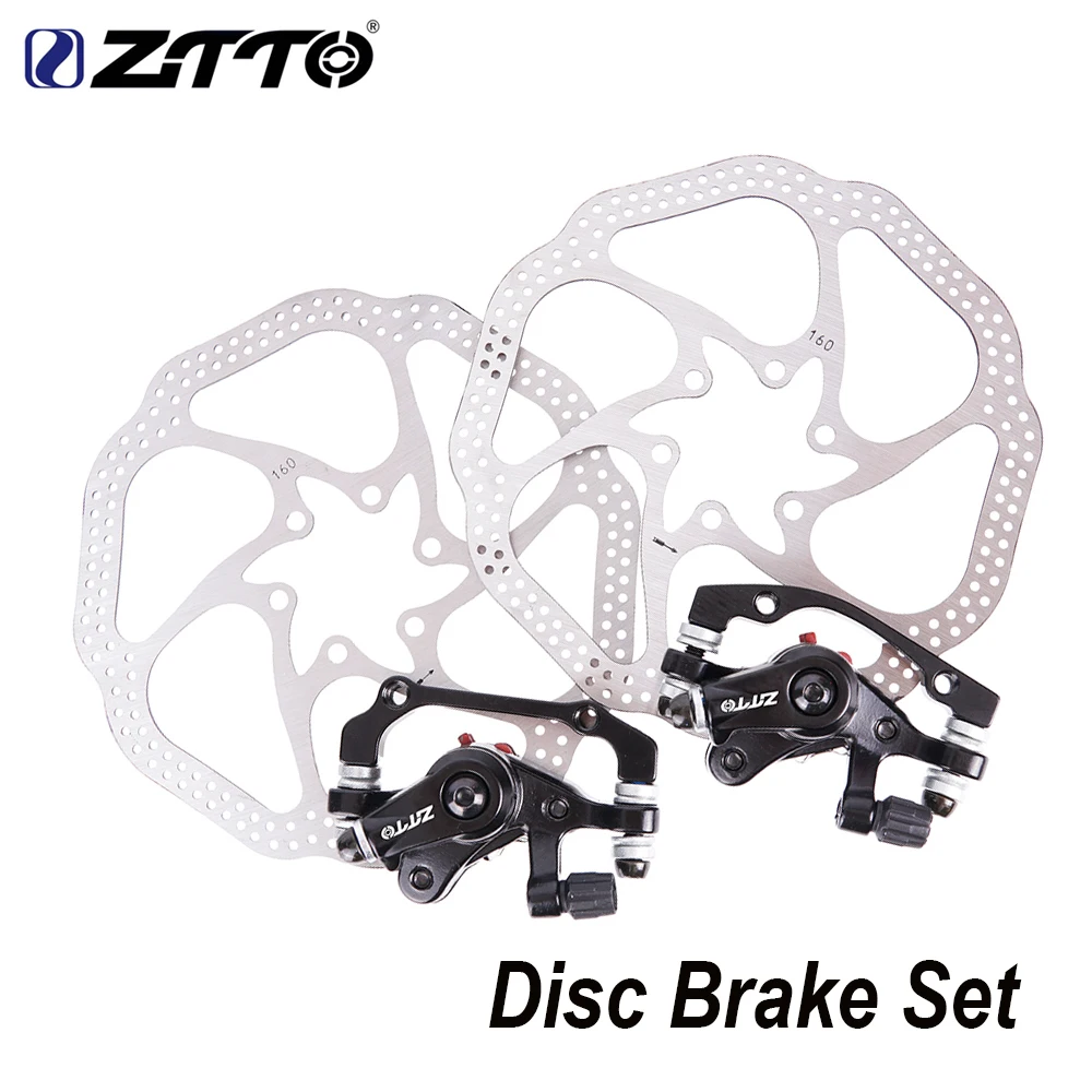 ZTTO MTB велосипедный передний задний тормоз дисковый тормоз для XC горный велосипед механический дисковый тормоз набор с 160 мм роторным тормозным рычагом