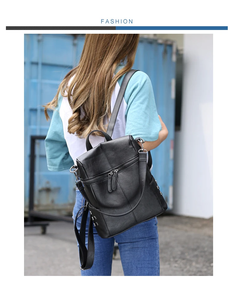 Винтажный женский рюкзак из искусственной кожи, школьные рюкзаки для девочек-подростков, школьные сумки, модная однотонная розовая сумка через плечо, молодежный рюкзак для путешествий