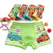 Детские трусы-боксеры, 2 шт., нижнее белье для мальчиков с мультяшным автомобилем, детские трусы-боксеры, трусы для От 2 до 10 лет, г., модные трусы Одежда для мальчиков