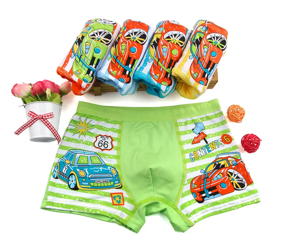 

kids boxer 2 pcs car cartoon boy underwear for children boxer underpants briefs pants for 2-10T 2018 fashion panties boys cloth