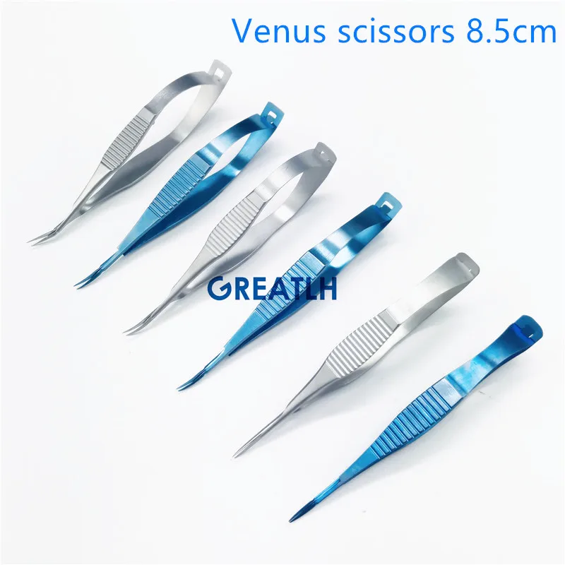 

Titanium alloy/Stainless Steel Ophthalmic microsurgery 12.5cm Capsule membrane scissors Micro scissors
