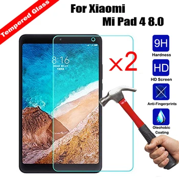 

Real Tempered Glass Tablet Screen Protector For Xiaomi Mi Pad 4 8.0 9H Hardness Scratch-Resistant Ultra Clear Glossy Film