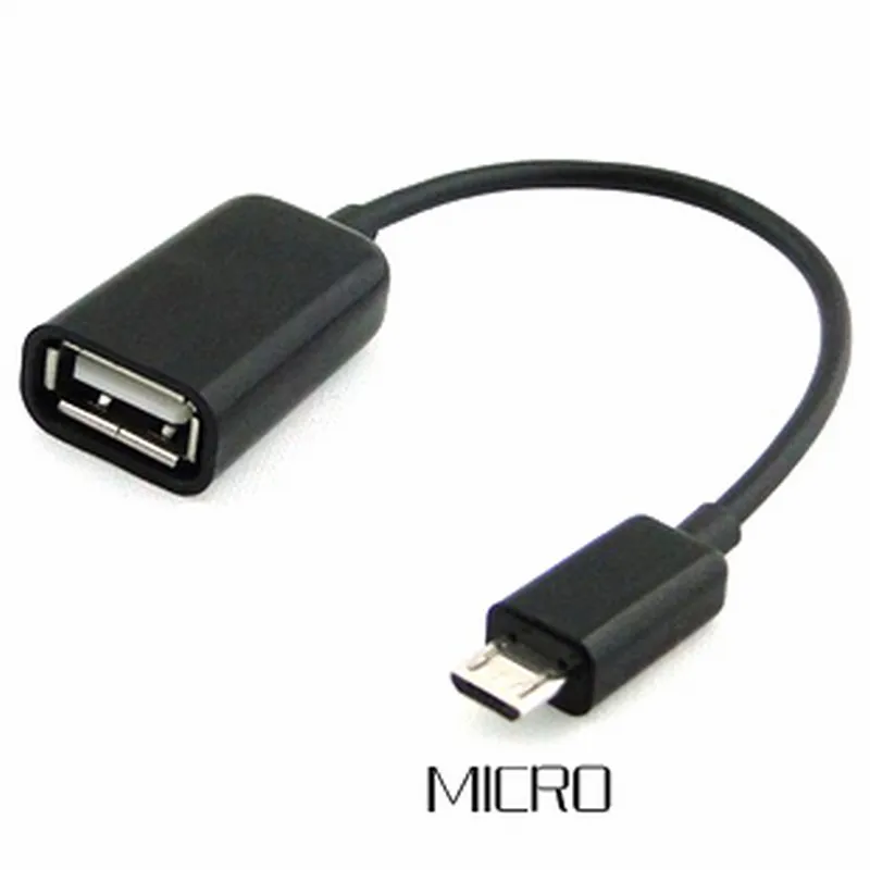 Portefeuille USB Женский к Micro USB 5 Pin Мужской адаптер хост-кабель OTG для камеры xiaomi huawei мобильный сотовый телефон Mp3 планшетный ПК