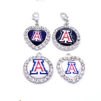 

Dangle Charms University NCAA Arizona Wildcats Charm Pendant Fit Bracelets Necklaces Jewelry Sport Basketball 2017 Fashion