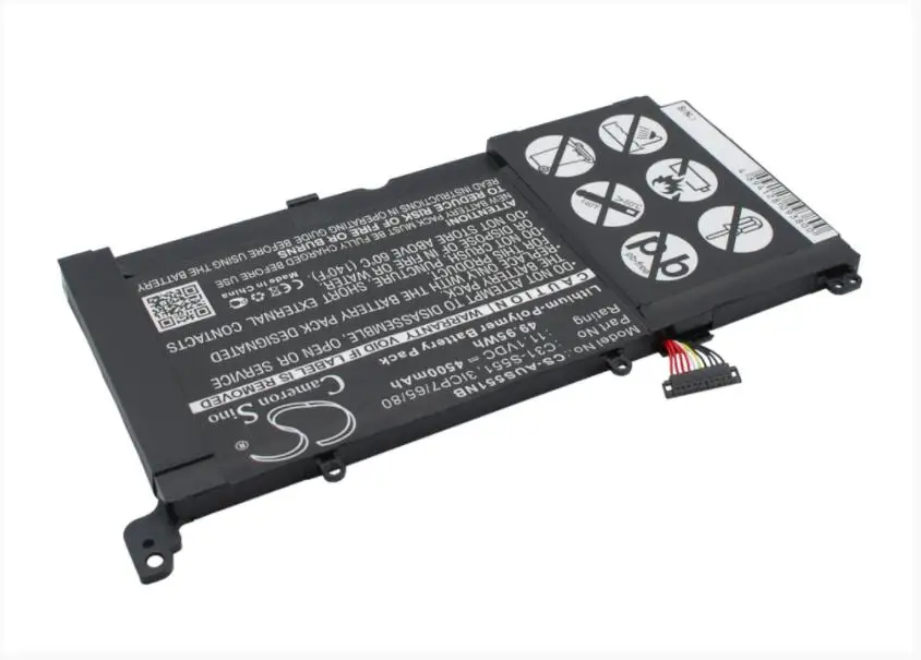 Cameron Sino 4500mAh battery for ASUS VivoBook S551L S551LA S551LB CJ026H CJ045H DH51T 3ICP7/65/80 C31-S551 Cameron Sino 4500mAh battery for ASUS VivoBook S551L S551LA S551LB CJ026H CJ045H DH51T 3ICP7/65/80 C31-S551