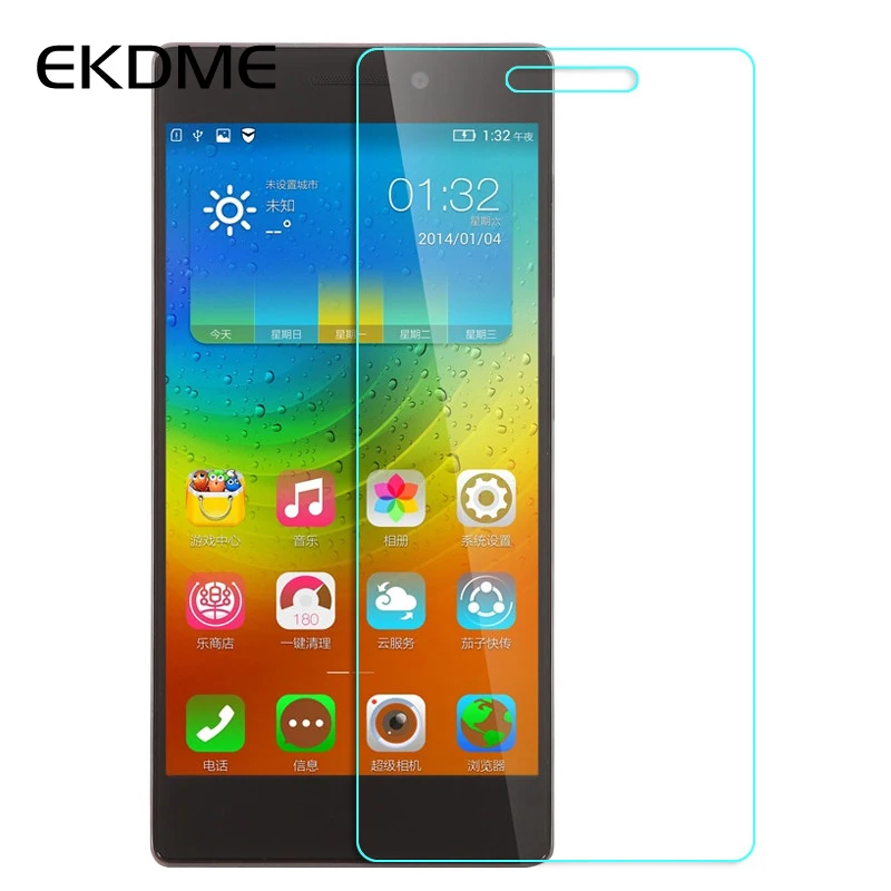 

EKDME Tempered Glass for Lenovo vibe shot z90 S1 P1 K5-Note K3-note A328 A319 A536 A2010 A6000 P70 2.5D 9H Screen Protector Film