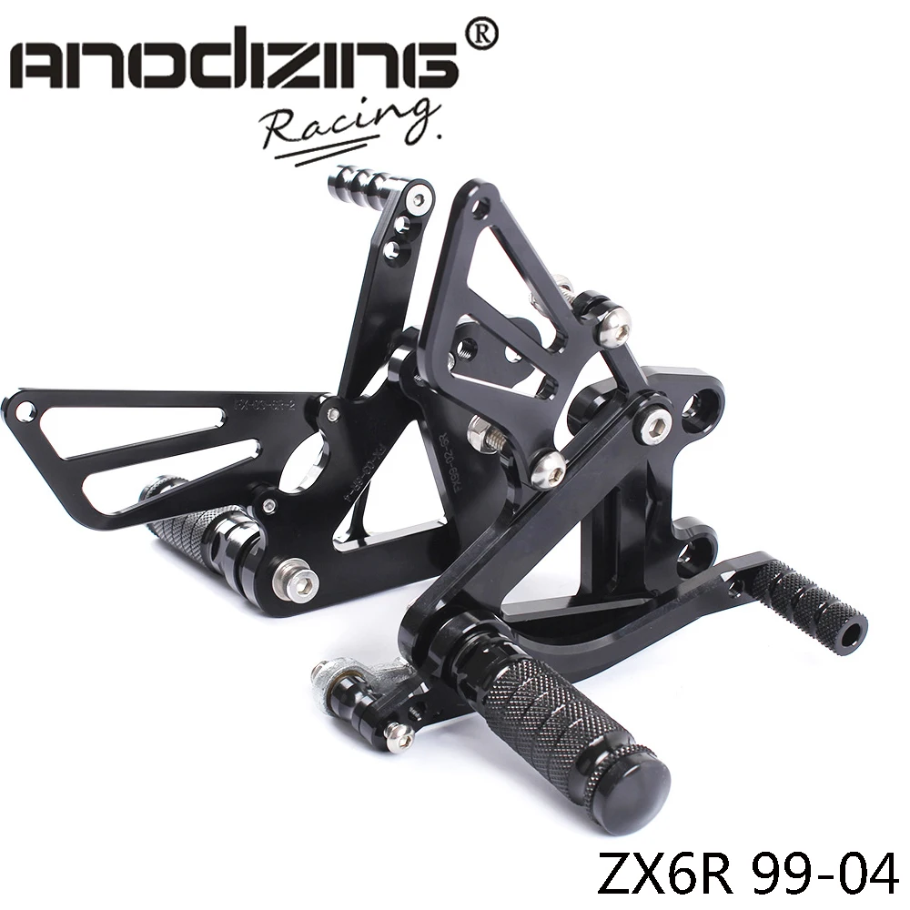 Full CNC Aluminum Motorcycle Adjustable Rearsets Rear Sets Foot Pegs