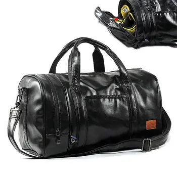 

PU Men Sports Gymnastic Fitness Bags Gym Bag Storage Shoes Women Training Handbag Shoulder Bag Travel Luggage Packs Bolsa X340WA