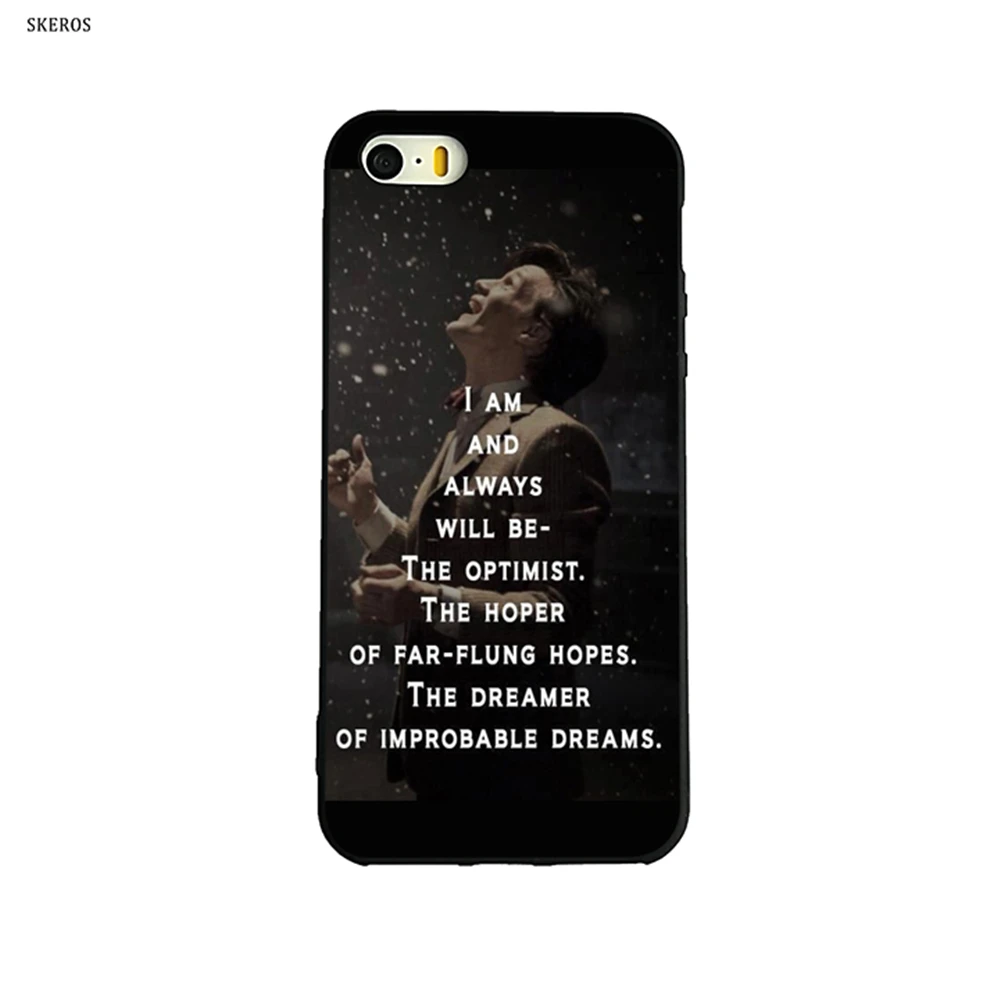 SKEROS Доктор Кто котировки Мода телефон Мягкая Обложка для Apple Iphone X 5 5S Se 6 S 7 8 плюс #