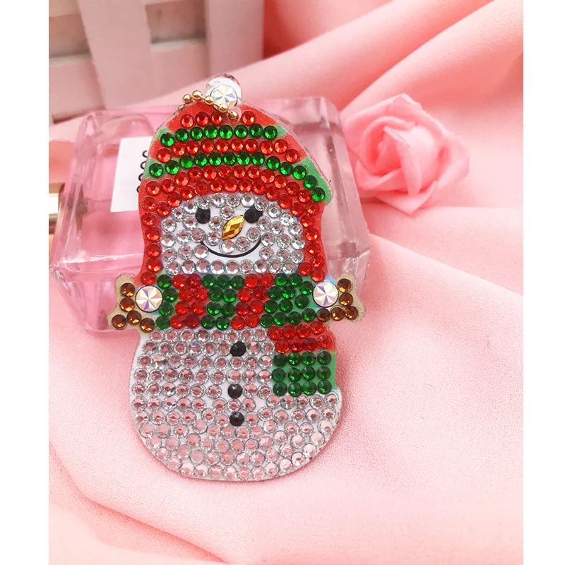  4/5Pcs DIY Full Drill Special Diamond Painting Keychain Cartoon Christmas Women Bag Pendant Keychai - 33054967682