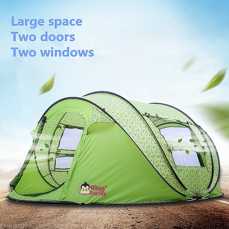 

Large Size 5-8 Person 280X200X110cm Camping Automatic Tent Waterproof Windproof One Second Open Travel Hiking Super light Tents