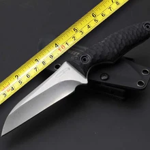 Маленький охотничий нож с фиксированным клинком D2 Сталь лезвие G10 ручка Походный тактический нож общего назначения, инструменты для выживания в диких условиях с Одежда высшего качества K оболочка