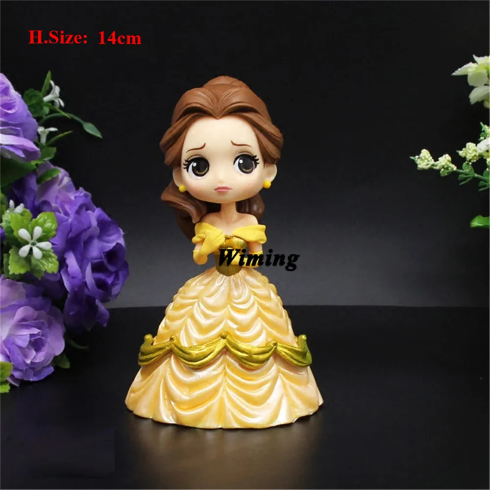 princess belle cake topper decoration birthday girl party toys for girls princess birthday supplies beauty beast cupcake toppers