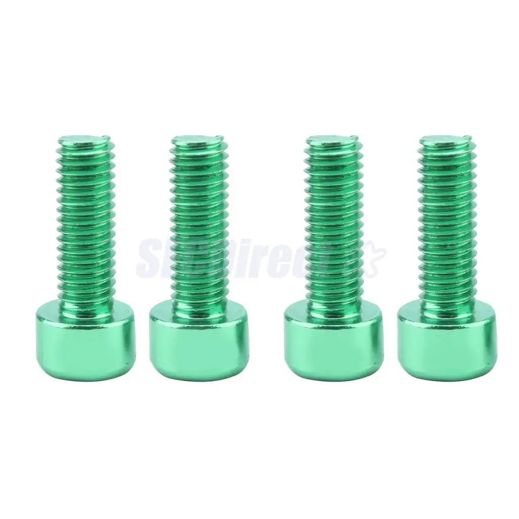 12x Aluminum Alloy Bike Water Bottle Cage Bolts Holder Socket Screw Green Blue Red