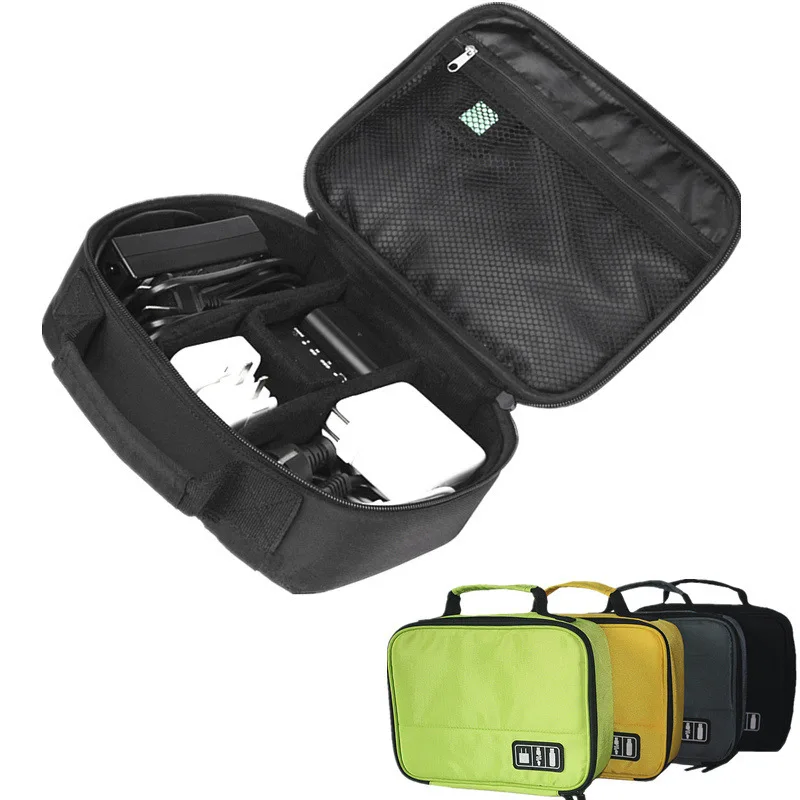 Portable Digital Accessories Gadget Devices Organizer USB Cable Charger Tote Case Storage digital Bag Travel data line package