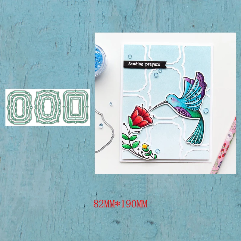 

LLove CCraft Fancy Label Frames Metal Cutting Dies for DIY Scrapbooking Album Paper Cards Decorative Crafts Embossing Die