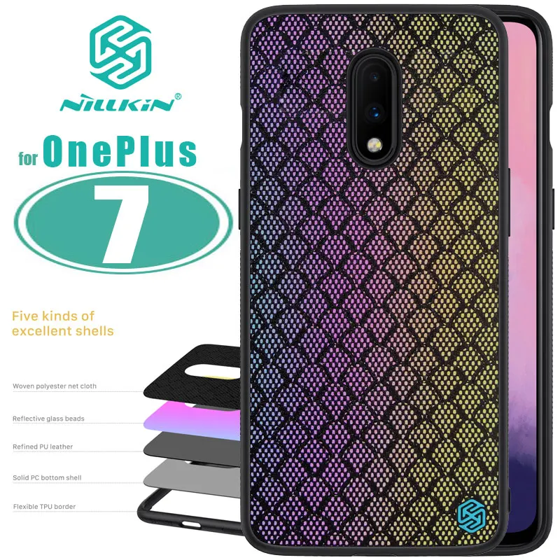 

Nillkin 1+ 7 case for Oneplus 7 Case Glossy Fashion Silicone Soft Edge Rigid Back Cover for Oneplus 7 Pro Nilkin Phone Case