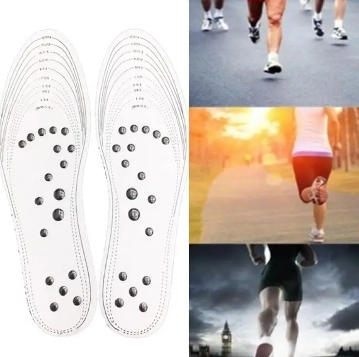 1 Pair Magnetic Acupunture Insole Stimulate Therapy Relieve Foot Insole Improve Sleeping Weight Loss Slimming Massage Foot Pad