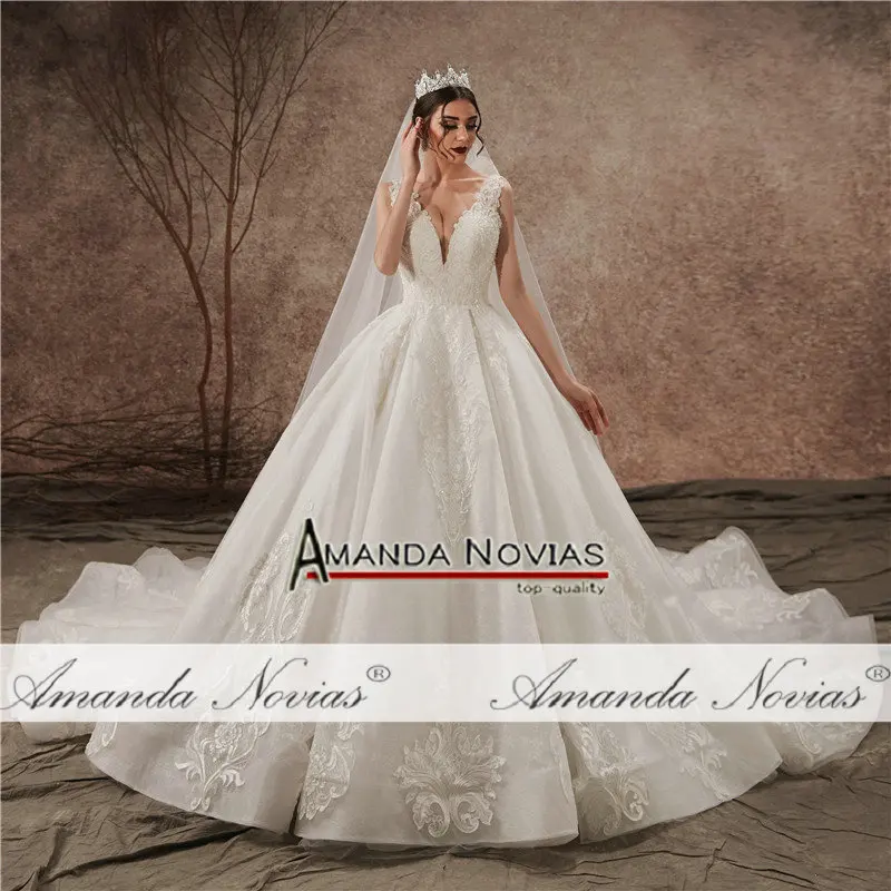 Бренд Amanda Novias, высокое качество, на заказ, свадебное платье, настоящая работа, фото
