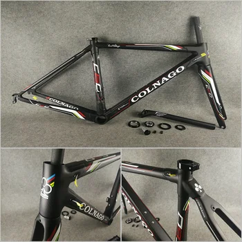 

White logo Black CARROWTER T1000 3K Glossy/Matte Colnago C60 carbon road frame bicycle Frameset With BB386 XS/S/M/XL