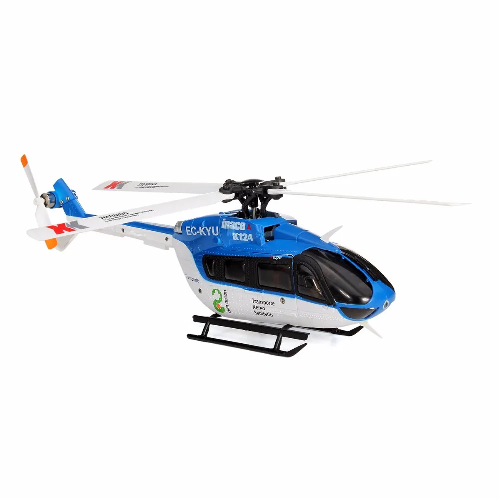 XK K124 6CH бесщеточный EC145 3D6G система RC вертолет RTF быстрая