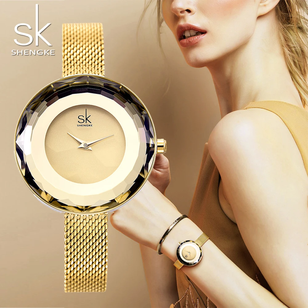 SHENGKE SK 2019 женские часы топ бренд роскошные Montre Femme модные наручные часы|Женские