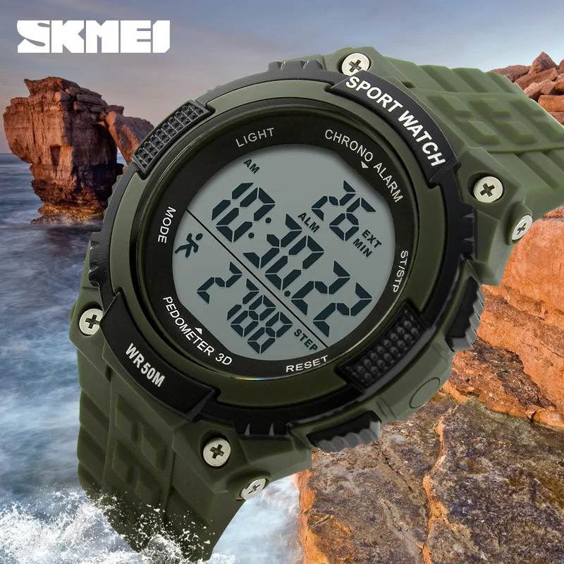 Skmei 1112 font b Sports b font Pedometer Digital font b Watch b font Fashion Casual