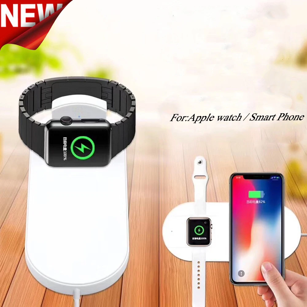 

Charger For Apple Watch 4/3/2 Iphone XR XS Max X 8 plus Samsung Galaxy S9 S8 wireless charging for Iwatch 44mm 40mm 42mm 38mm