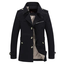 Männer Jacke Mantel Langen Abschnitt Mode Trenchcoat Jaqueta Masculina Veste Homme Marke Casual Fit Mantel Jacke Oberbekleidung 5XL