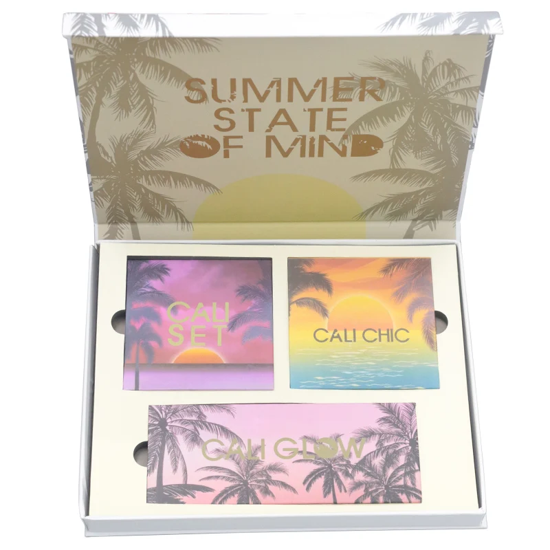 

Creations Chic Cali Collection Makeup Set Sunset Glow Kit Highlighter Eyeshadow Palette Maquillage Profesional Paleta De Sombras