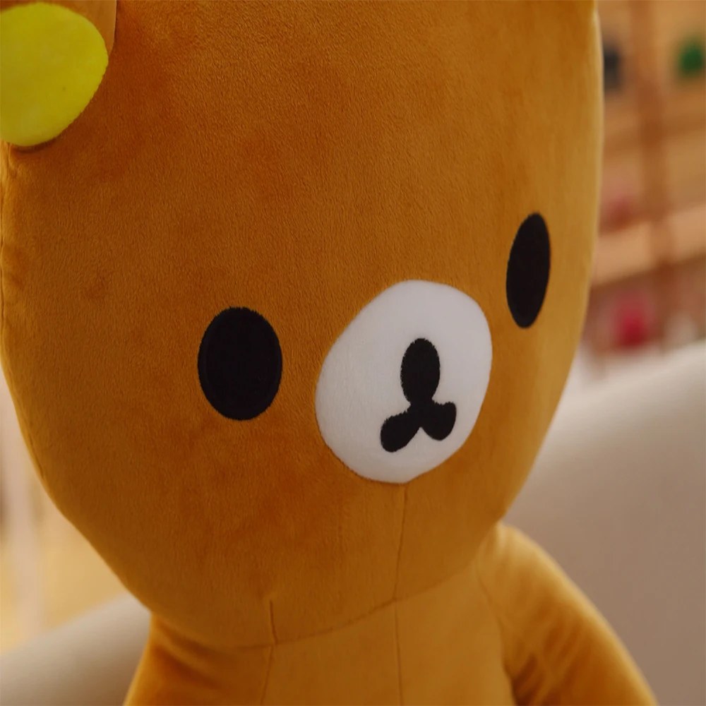 Милый плюшевый мишка Rilakkuma, расслабляющий медведь, плюшевая игрушка, плюшевый мишка, подушка, подарок для девочки, рождественский подарок