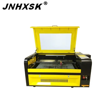 

JNHXSK TS6090 Auto focus 600x900mm 80W/100W/130W RUIDA laser engraving machine non-metal CO2 cheaper price 3D wood CNC desktop