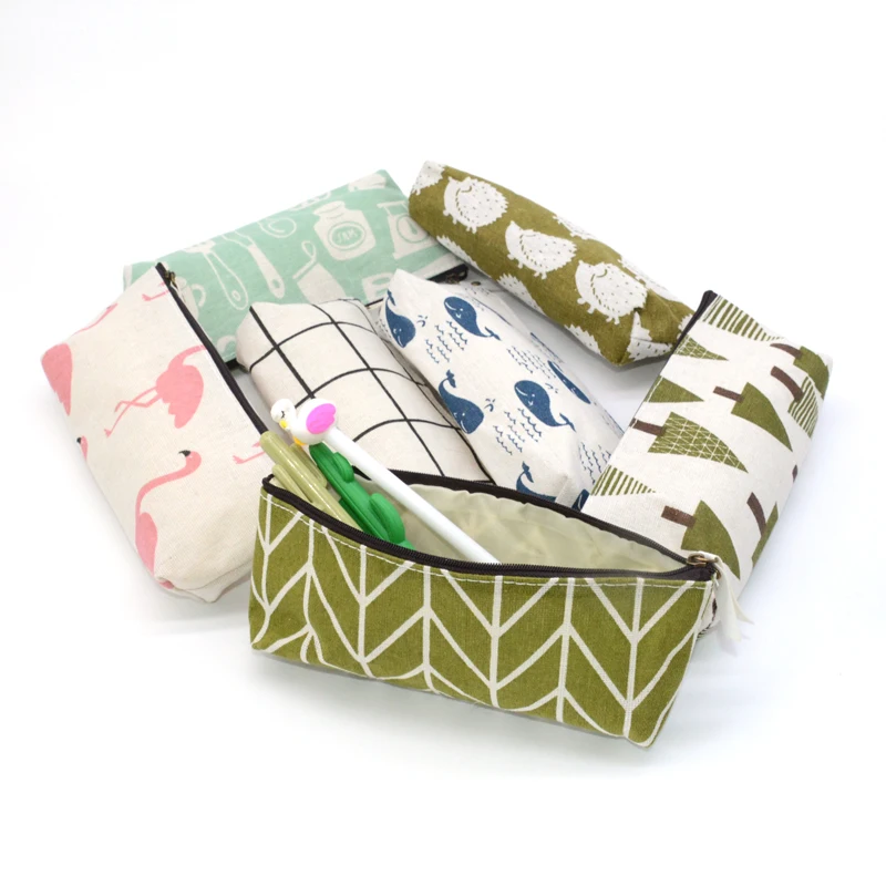 

Pencil Case Estojo Escolar Estuche Kalem Kutusu Etui Estuches Pencilcase Flamingos Box Animal Bag Papelaria Lapices School Cases