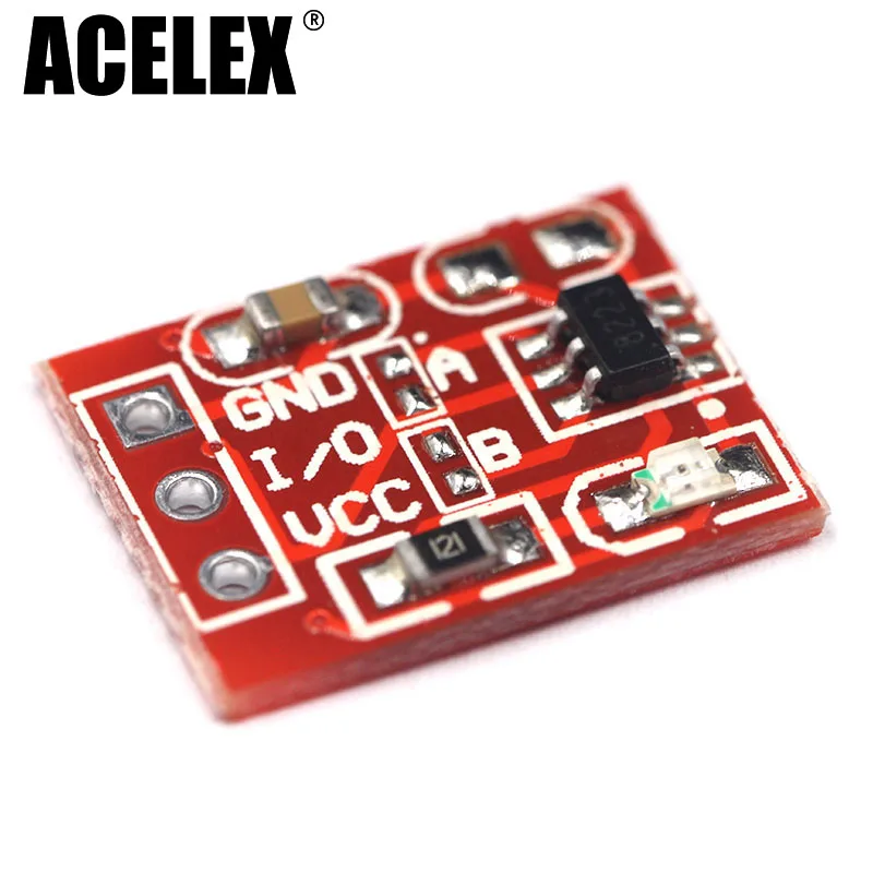 

100pcs NEW TTP223 Touch button Module Capacitor type Single Channel Self Locking Touch switch sensor