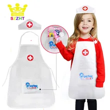 Детский костюм для ролевых игр, униформа медсестры, доктора, костюм для костюмированной игры, реквизит для ролевых игр, костюм для девочек, праздничный подарок на день рождения