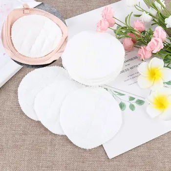 

12PCS Washable Breathable Absorbency Breast Pads Anti-overflow Nursing Pad Reusable Baby Feeding Breastfeeding Mom Necessary