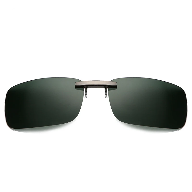 Rompin солнцезащитные очки для рыбалки, поляризованные очки для рыбалки, линзы с зажимом для просмотра рыбы, поплавок Auti-UV зажимы в виде солнцезащитных очков для рыбалки - Цвет: green